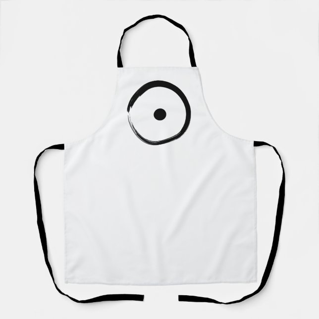 Astrological Sun Sign - Buddhism Zen Circle 1 Apron (Front)