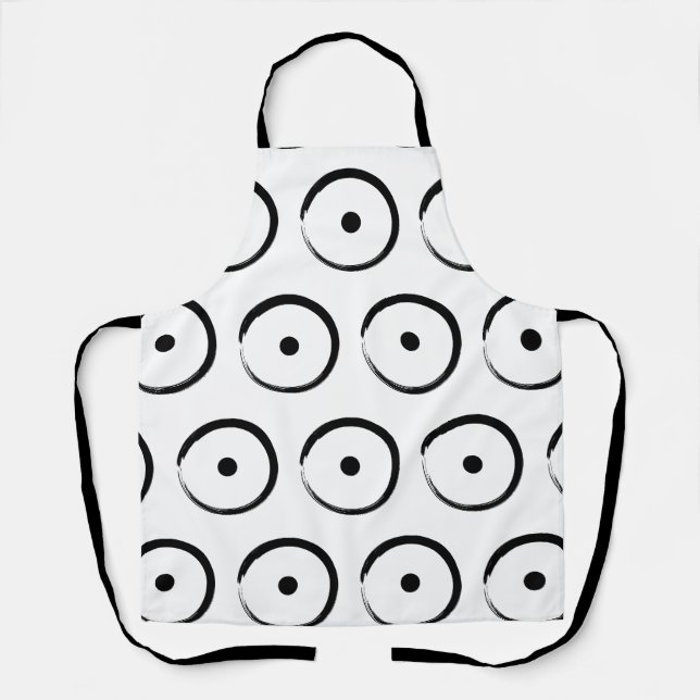 Astrological Sun Sign - Buddhism Zen Circle 1 Apron (Front)