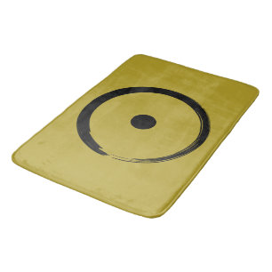 Astrological Sun Sign - Buddhism Zen Circle 1 Bath Mat