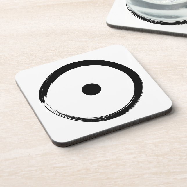 Astrological Sun Sign - Buddhism Zen Circle 1 Coaster (Left Side)