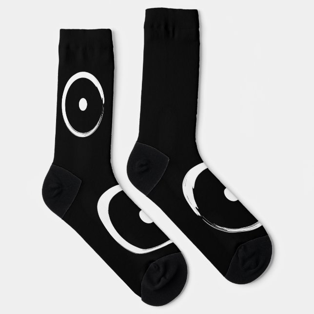 Astrological Sun Sign - Buddhism Zen Circle 2 Socks (Right)