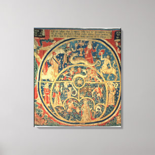 Astrological tapestry canvas print