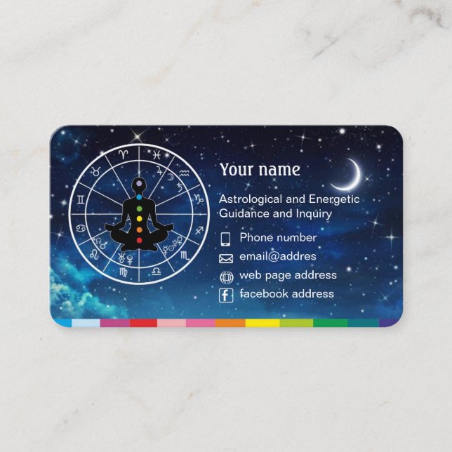 Astrology and Horoscope Business Cards  (Front)