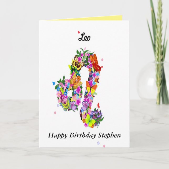 Astrology Birthday Card (Front)