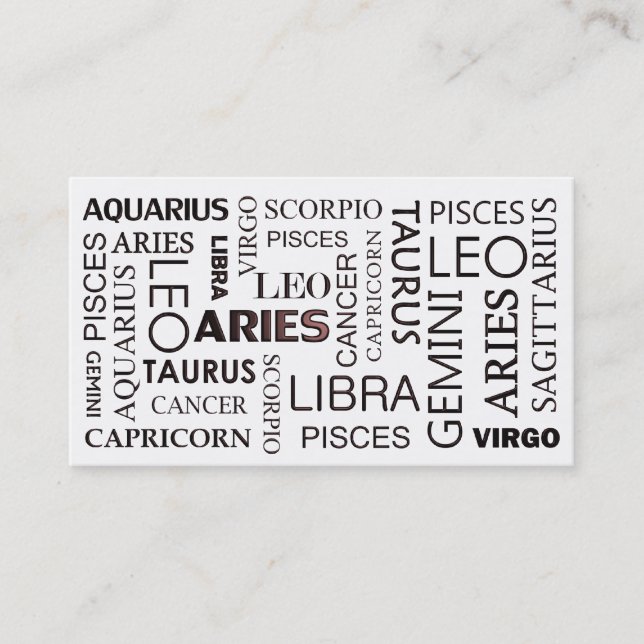 ASTROLOGY Business Card (Front)