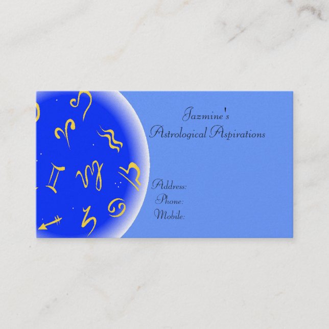 Astrology Business Card (Front)