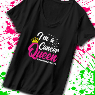 Astrology Cancer Birthday Queen Zodiac June July T-Shirt