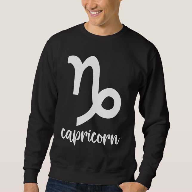 Astrology Capricorn Zodiac Sweatshirt (Front)