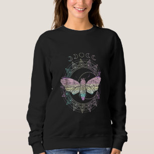 Astrology Celestial Body Moon Insect Moth Pastel G Sweatshirt