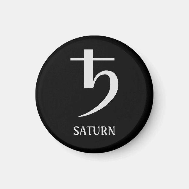 Astrology Charts: The Planet Saturn Magnet (Front)