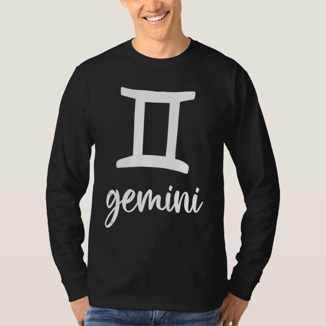 Astrology Gemini Zodiac T-Shirt (Front)