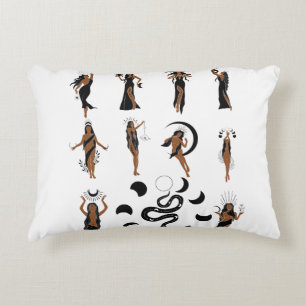 Astrology Girl Decorative Cushion
