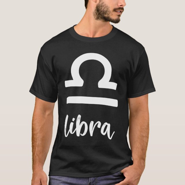 Astrology Libra Zodiac T-Shirt (Front)