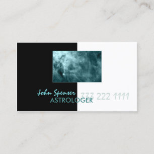 Astrology Metaphysical Blue Cosmos Galaxy Card