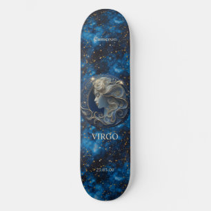 Astrology Personalised Virgo Zodiac Skateboard