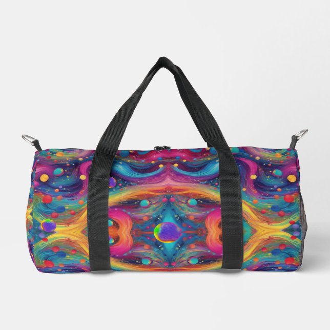 Astrology planet space galaxy universe  duffle bag (Front)