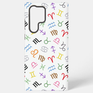 Astrology Sign Symbols Pattern Color+White Samsung Galaxy Case