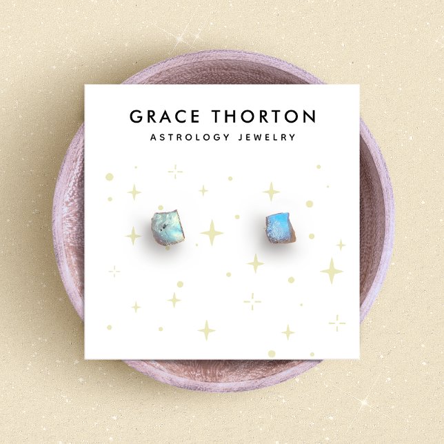 Astrology Stars Earring Jewellery  Display Card (Creator Uploaded)