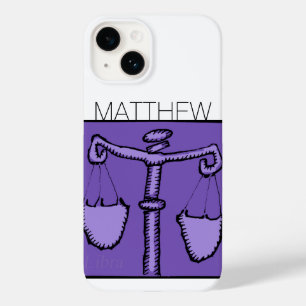 Astrology Zodiac Libra Sign Birthday Name iPC Case-Mate iPhone 14 Case