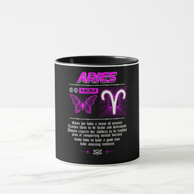 Astrology/ Zodiac Sign//Aries Mug (Center)