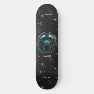 Astrology Zodiac Sign Cancer Personalised Skateboard