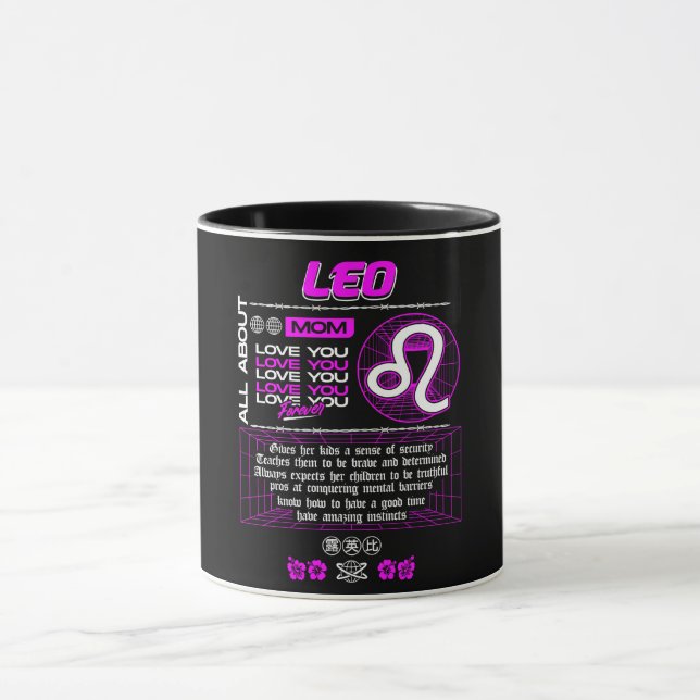 Astrology/ Zodiac Sign//Leo Mug (Center)