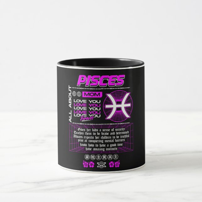 Astrology/ Zodiac Sign/Pisces Mug (Center)