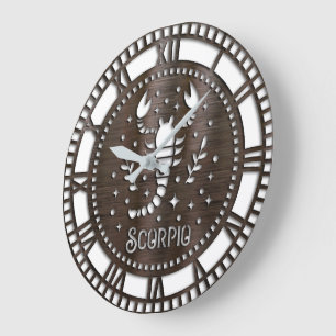Astrology/Zodiac Sign/Scorpio Large Clock