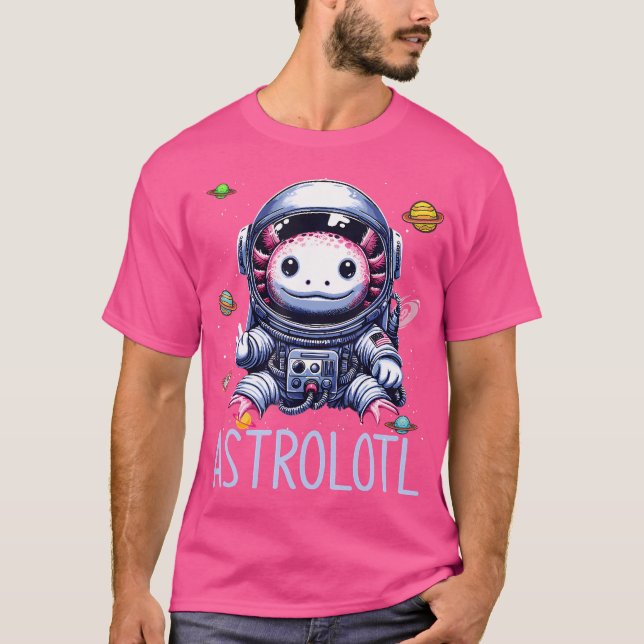 Astrolotl Astronaut Axolotl Lovers Aquatic Salaman T-Shirt (Front)