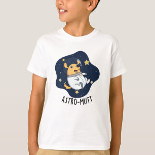 Astromutt Funny Dog Astronaut Pun  T-Shirt