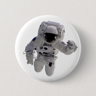 Astronaut 6 Cm Round Badge