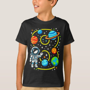 Astronaut 8th Birthday Party 8 Year Old Boy Girl O T-Shirt
