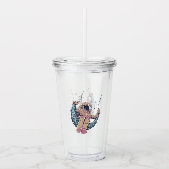 Astronaut Acrylic Tumbler (Front)