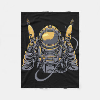 Astronaut Alien Hunter Fleece Blanket