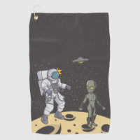 Astronaut and alien