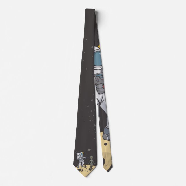 Astronaut and alien   tie (Front)