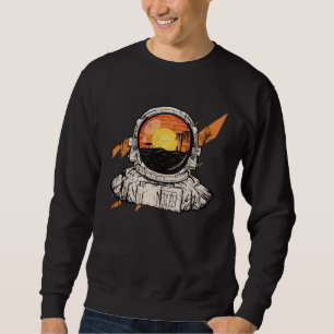 Astronaut and beach sweatshirt