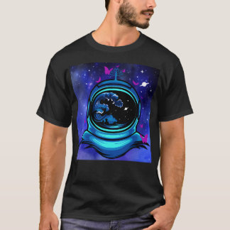 Astronaut And Butterflies T-Shirt