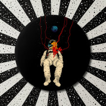 Astronaut and Earth Space