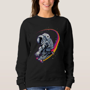 Astronaut and Skateboard Sweatshirt