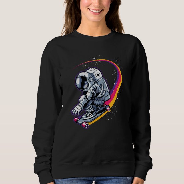 Astronaut and Skateboard Sweatshirt (Front)