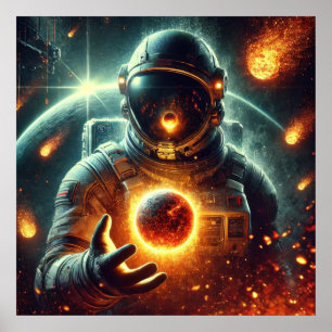 Astronaut Art Poster