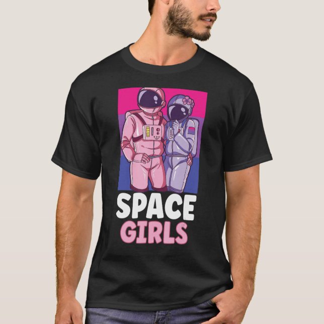 Astronaut Astronomy Solar System Outer Space Kids T-Shirt (Front)