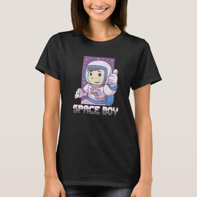 Astronaut Astronomy Solar System Outer Space Kids T-Shirt (Front)
