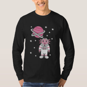 Astronaut Axolotl Planet Balloon T-Shirt