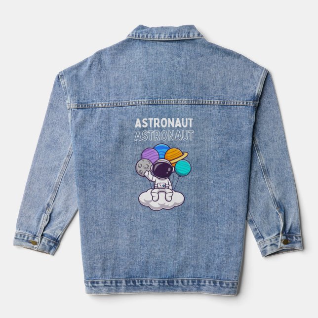 Astronaut baby bodysuit denim jacket (Back)
