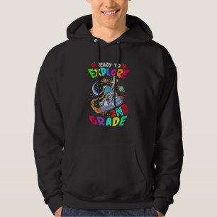 Astronaut Back To School Ready To Explore 2nd Gra Hoodie