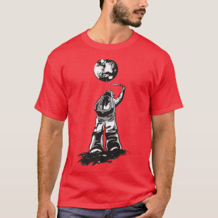 Astronaut ballons in space, moon, planets ballon a T-Shirt