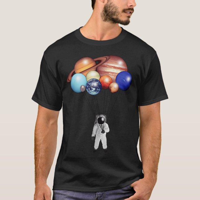 Astronaut Balloons T-Shirt (Front)