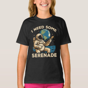 Astronaut Banjo Serenade Cosmic Sound T-Shirt